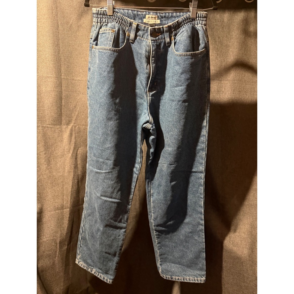 LL Bean Flannel Lined Relaxed Fit Jeans Womens 10 Pet Medium Wash Straight Leg